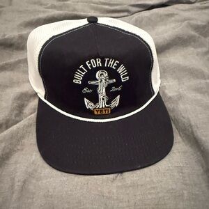 YETI Black and White Anchor Trucker Cap
